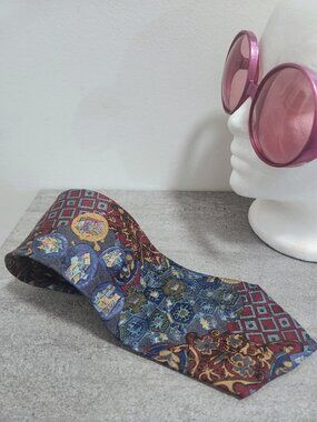 Avanzata Psychedelic Silk Neck Tie Made In Italy